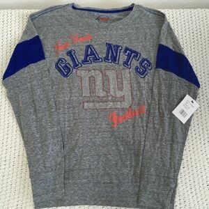 4 HER NEW YORK GIANTS LONG SLEEVE NEW WITH TAGS SHIRT SIZE SMALL